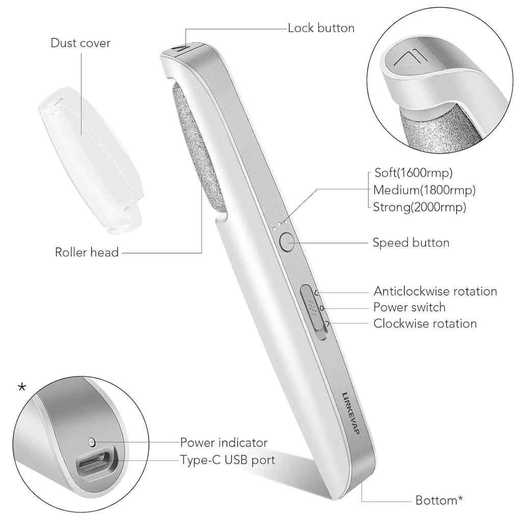 PediSmooth Pro - Electric Foot File & Callus Remover