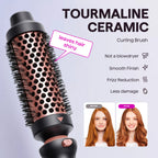 Wavytalk Multi-Curl 5-In-1 Ceramic Curling Wand Set, Fast Heat up Curling Wand from 1/2 to 1 1/4 Inch and a Thermal Brush, Dual Voltage Curling Iron