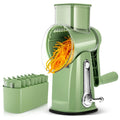 SUSTEAS Rotary Cheese Grater with Handle, 5 Well-Designed Blades, Strong Suction Cup Base, Kitchen Utensils Vegetable Slicer Dicer Fruit Vegetable Slicer Gadgets Kitchen Summerwins