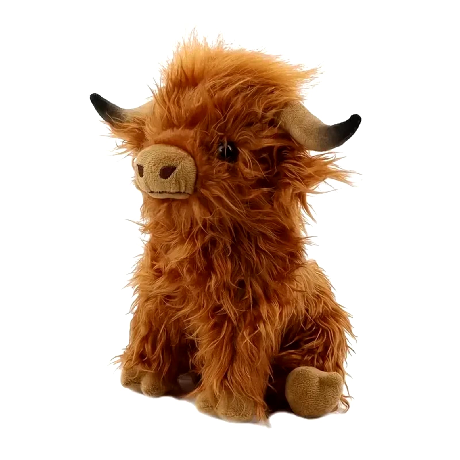 30Cm Simulation Kyloe Cream Highland Cow 