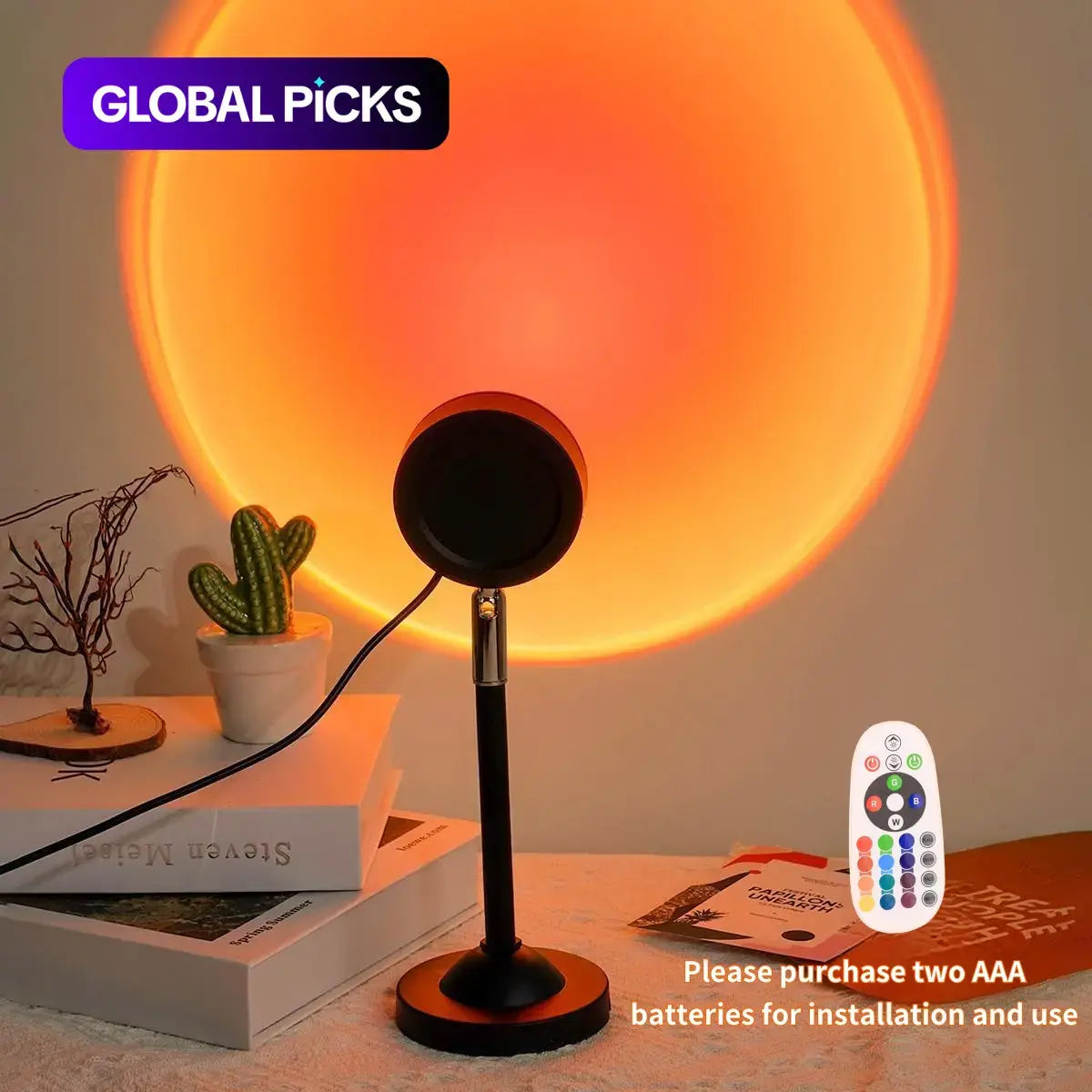 AuraGlow - RGB LED Ambient Projector Lamp