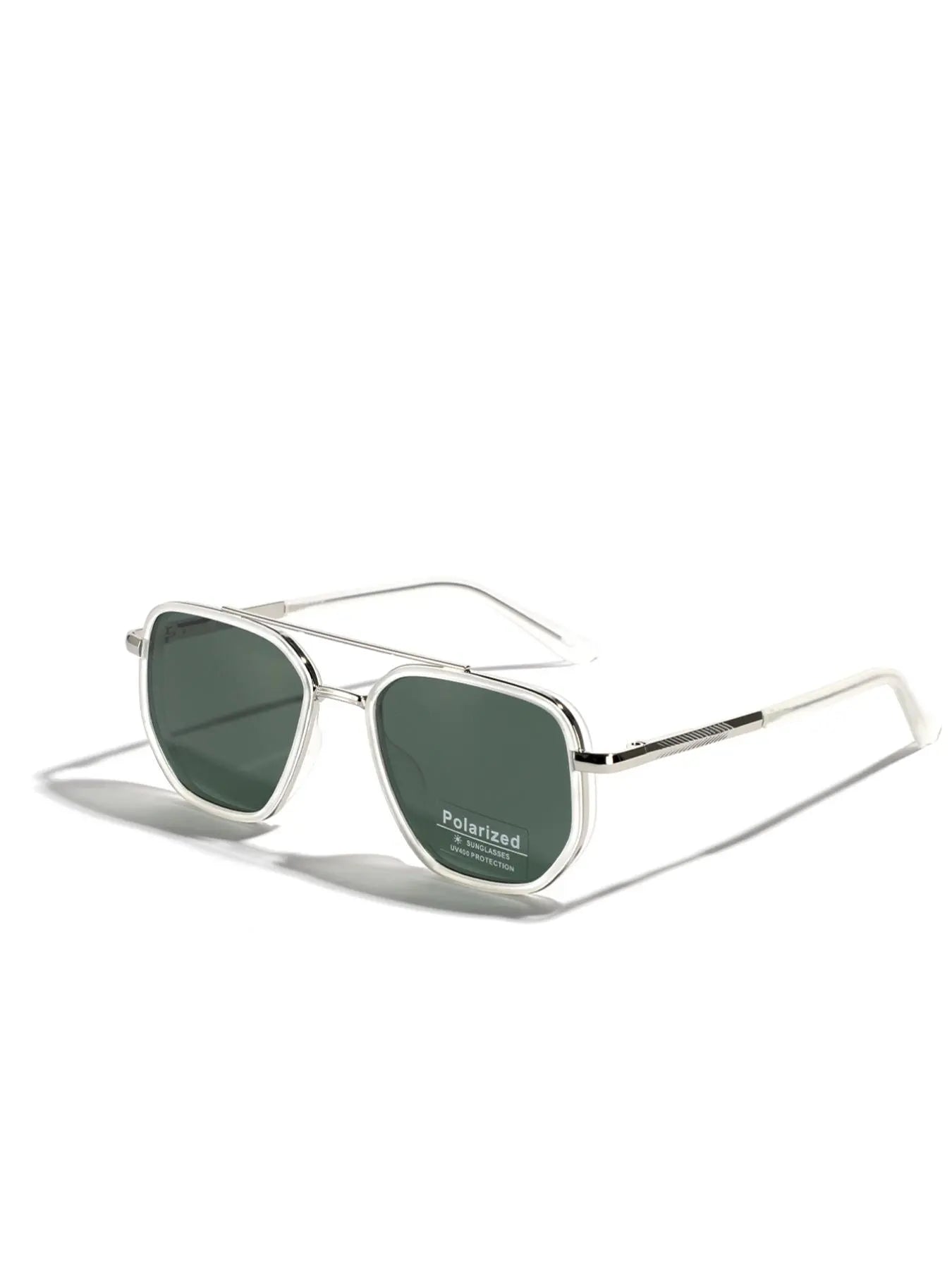 Summer 2025 Simple Polarized Shades Sunglasses for Everyday Use, Summer Geometric Frame Double Beam Fashion Stylish Sunglasses, Travel Accessories, Trendy Casual Sunglasses, National Day Offers
