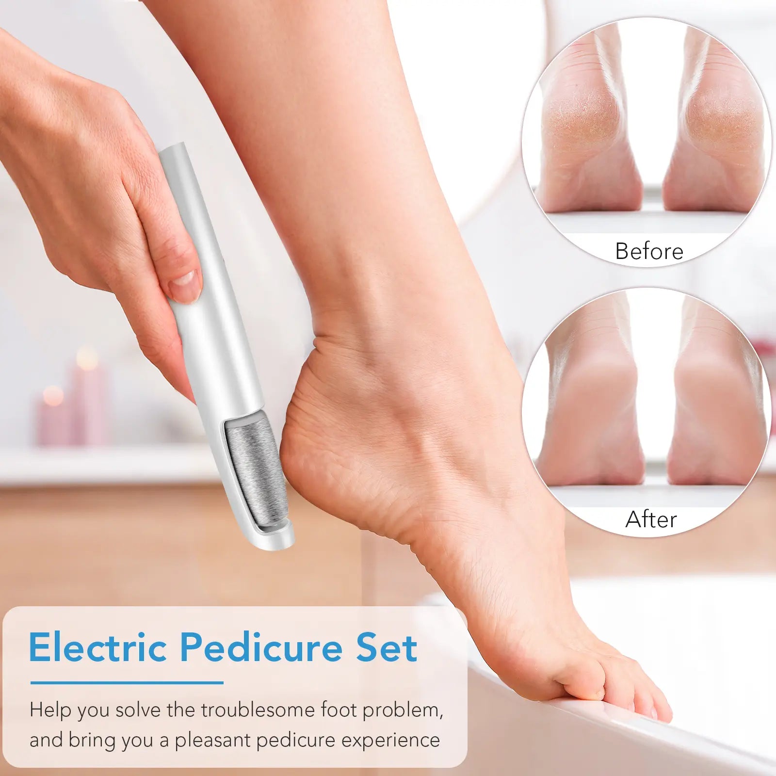 PediSmooth Pro - Electric Foot File & Callus Remover