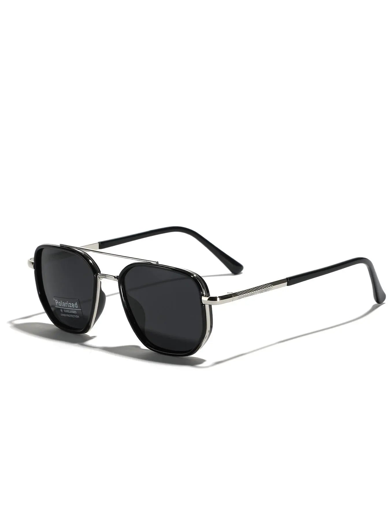 Summer 2025 Simple Polarized Shades Sunglasses for Everyday Use, Summer Geometric Frame Double Beam Fashion Stylish Sunglasses, Travel Accessories, Trendy Casual Sunglasses, National Day Offers