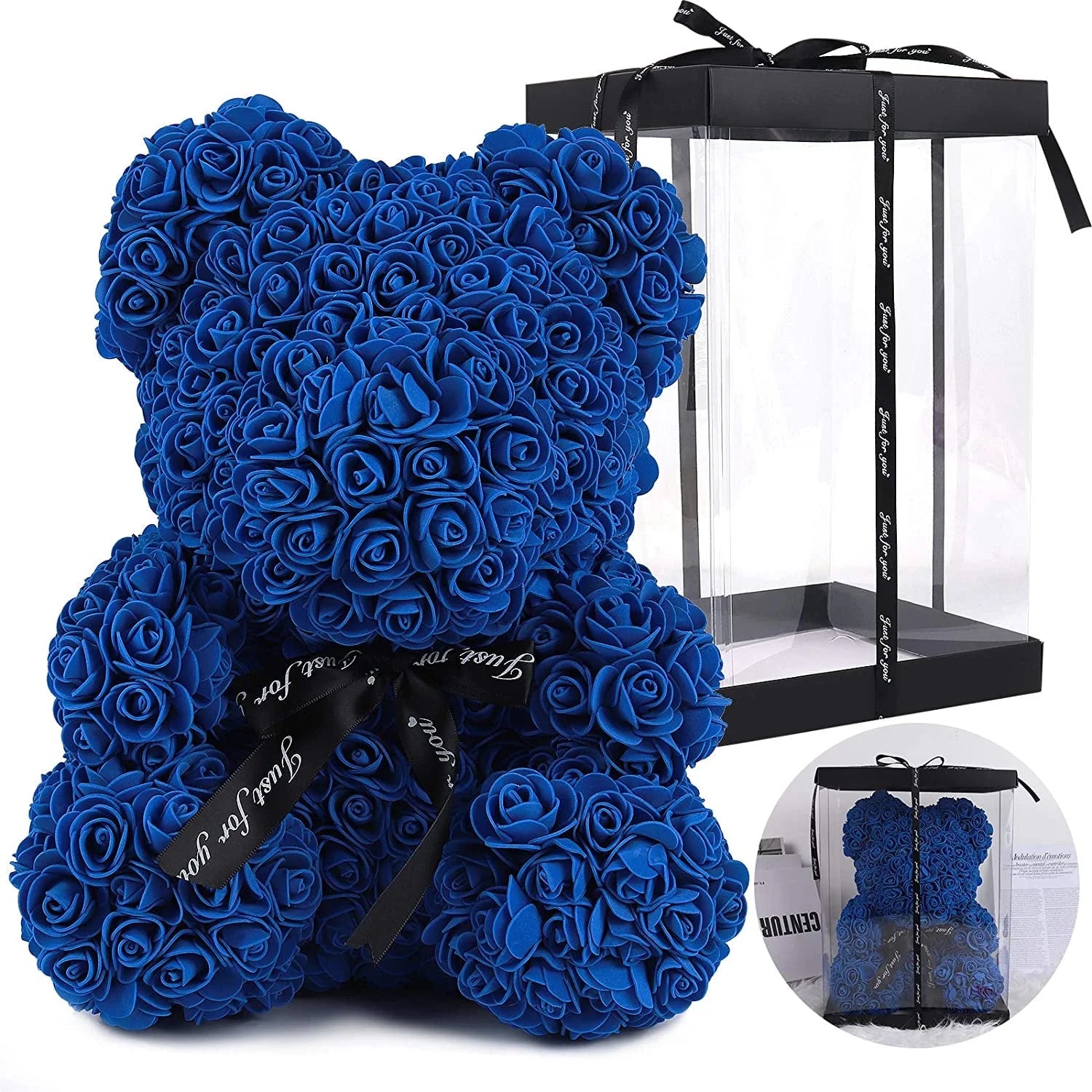 Teddy Flower Bear Rose Teddy Bear 10 Inch Rose Bear 