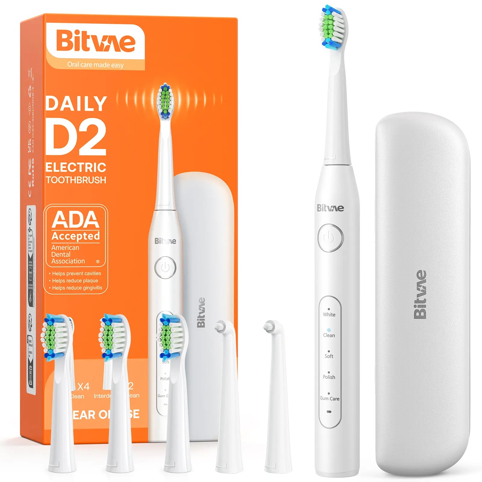 Bitvae C1/C5/C6 Water Flosser for Teeth - Cordless Portable Oral Irrigator, Powerful and Rechargeable, IPX7 Waterproof for Whitening Tablets ,Water Flosser for Teeth Cleane- Dental Kit