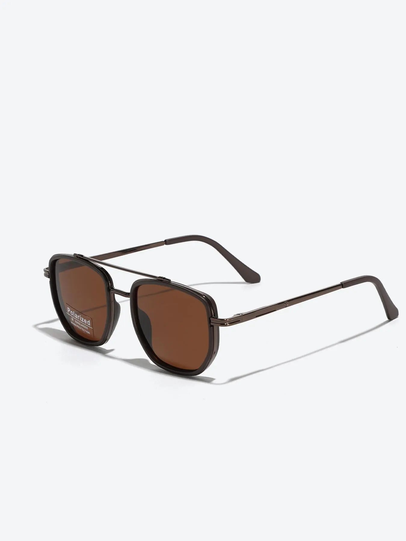 Summer 2025 Simple Polarized Shades Sunglasses for Everyday Use, Summer Geometric Frame Double Beam Fashion Stylish Sunglasses, Travel Accessories, Trendy Casual Sunglasses, National Day Offers