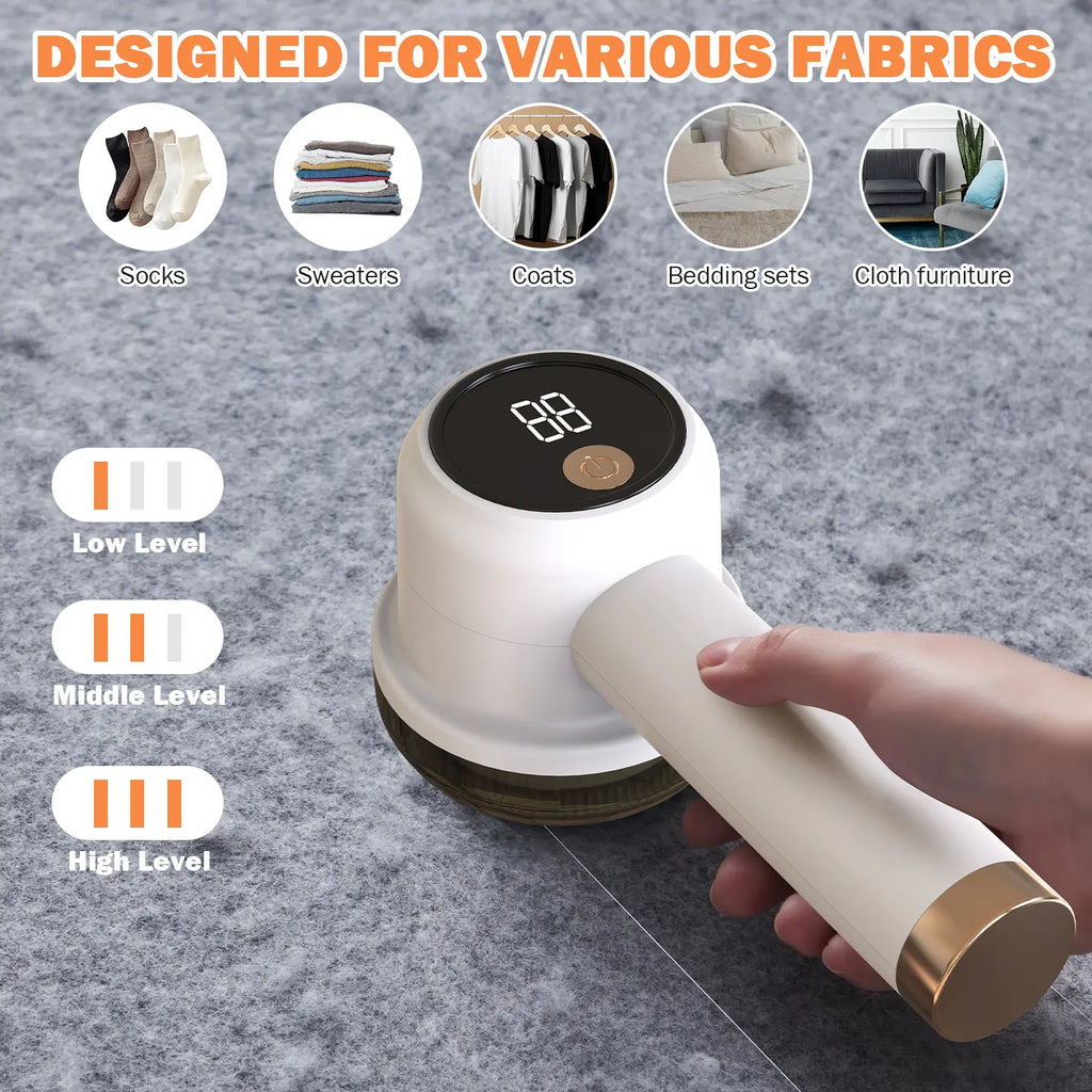 FabricCare Pro - Rechargeable Lint & Fabric Shaver