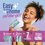 Gurunanda Whitening Strips, 7-Day Treatment (7 Packets - 2 Strips per Pack) - Non-Slip, Dry Strip Technology