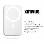Power Up Your iPhone: 5000mAh Magnetic Wireless Power Bank for iPhone 12-17 Series - Perfect for On-the-Go Charging!