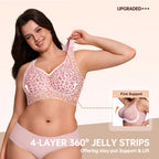 Experience Unmatched Comfort with the Seamless Wirefree Jelly Bra