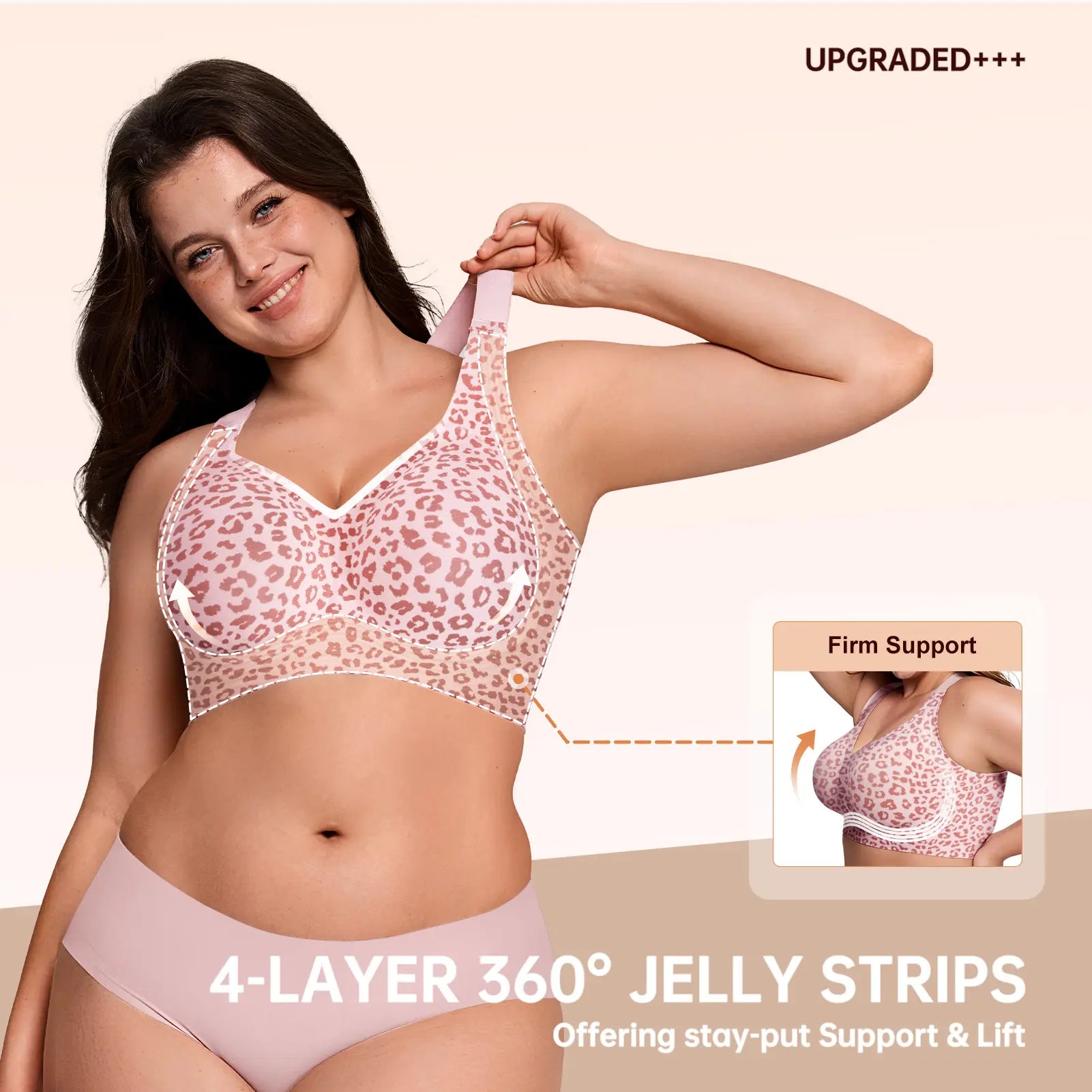 Experience Unmatched Comfort with the Seamless Wirefree Jelly Bra