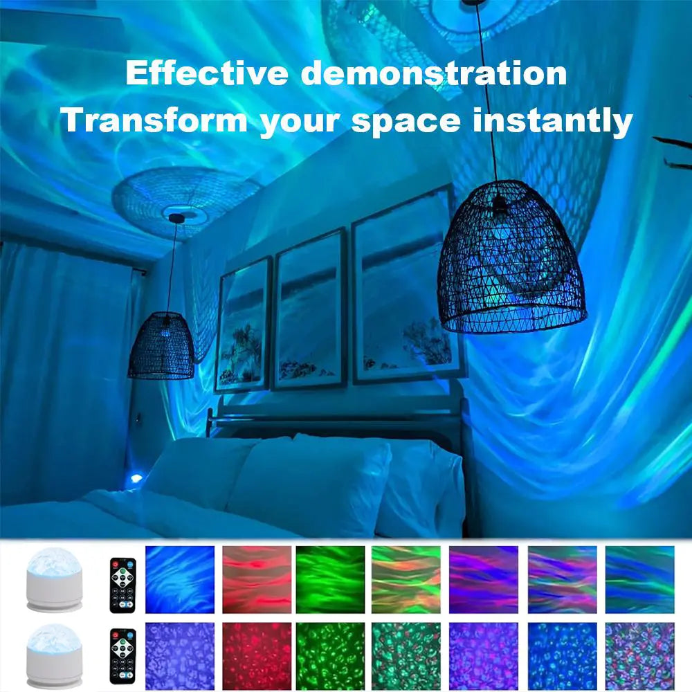 NovaSphere - 3D Ocean Wave & Star Projector