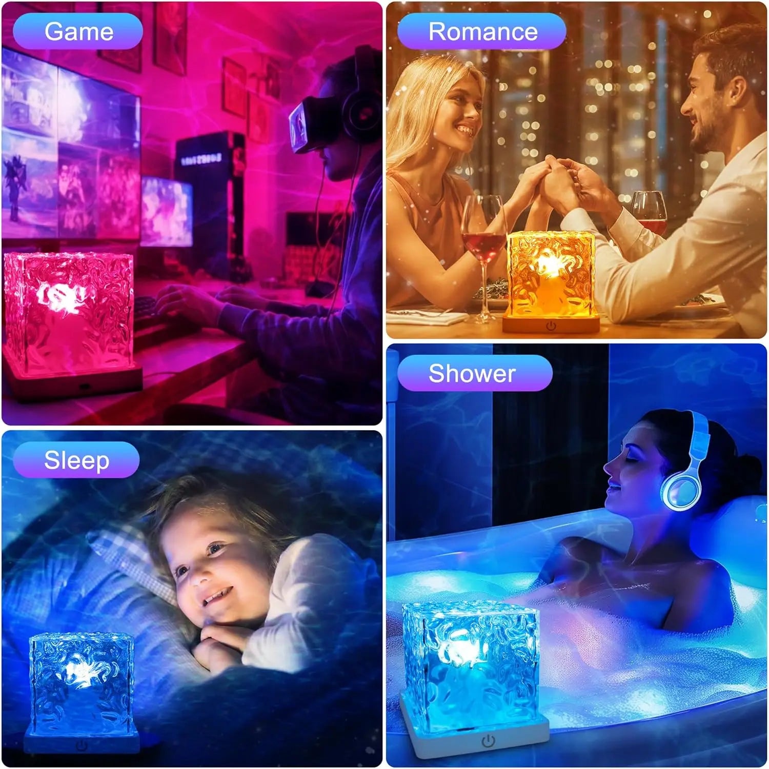 16-Color Ocean Wave Projector Lamp