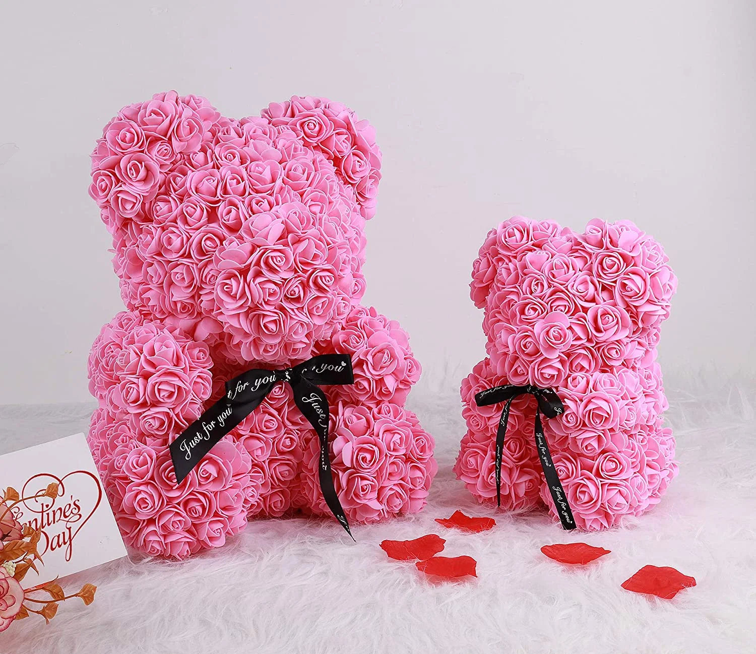 Teddy Flower Bear Rose Teddy Bear 10 Inch Rose Bear 