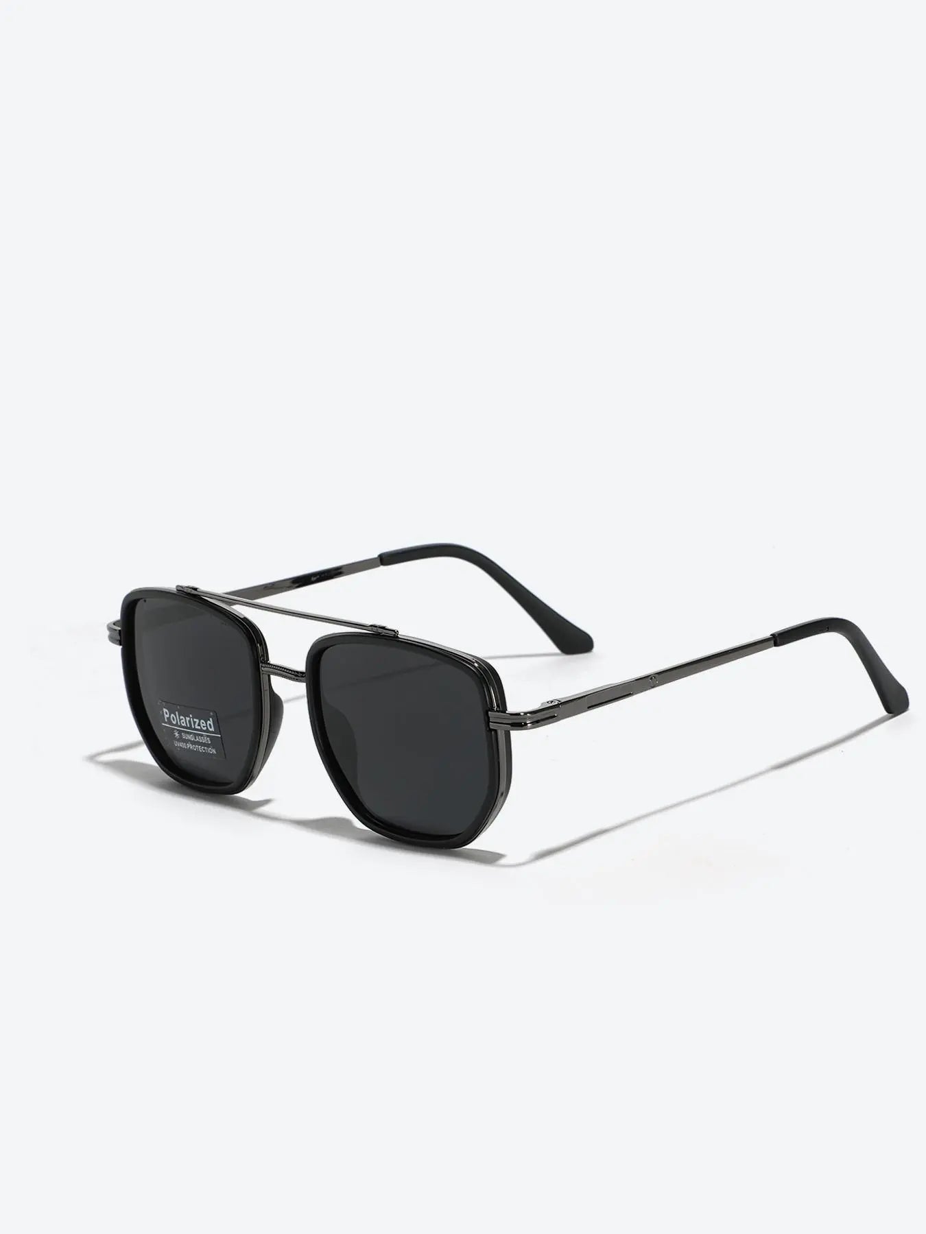 Summer 2025 Simple Polarized Shades Sunglasses for Everyday Use, Summer Geometric Frame Double Beam Fashion Stylish Sunglasses, Travel Accessories, Trendy Casual Sunglasses, National Day Offers