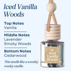 Scented Car Air Freshener - Long Lasting Car Diffuser - Last 60+ Days
