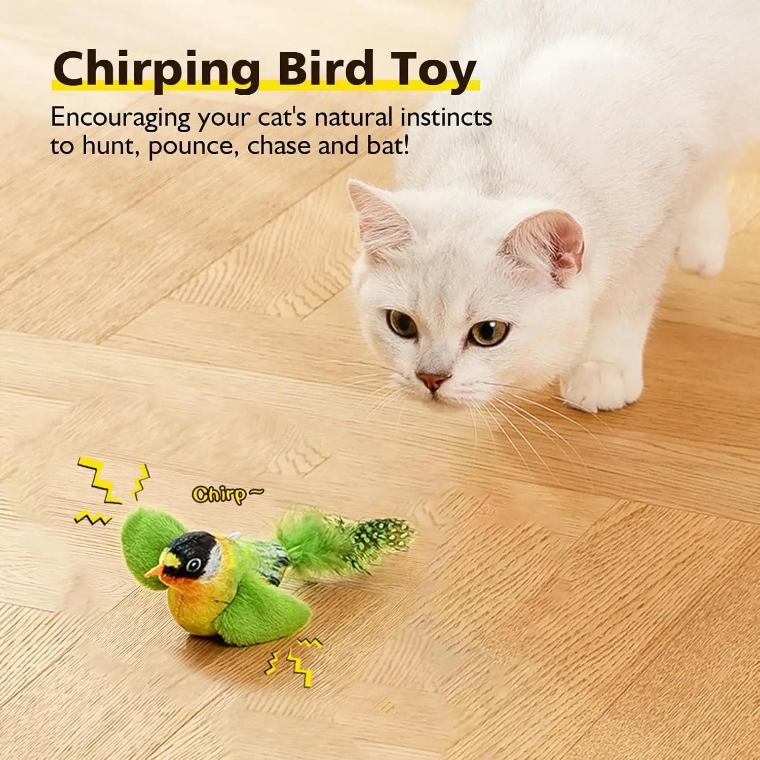 Interactive Sound & Touch Cat Toy