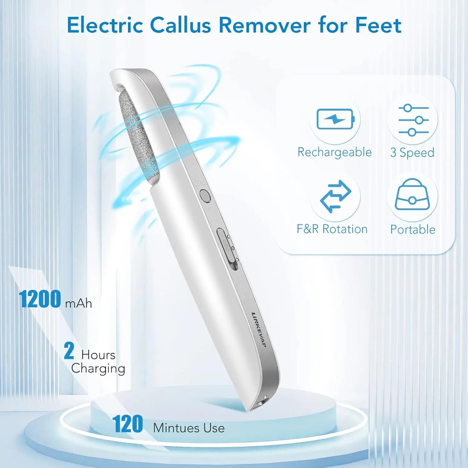 PediSmooth Pro - Electric Foot File & Callus Remover